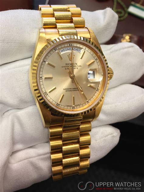 mens gold rolex presidente wach and bracelet|the rolex president.